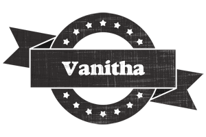Vanitha grunge logo