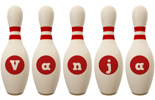 Vanja bowling-pin logo