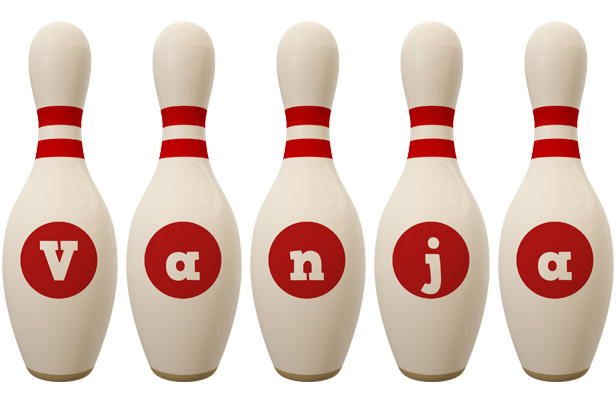 Vanja bowling-pin logo