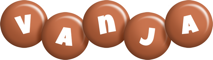 Vanja candy-brown logo