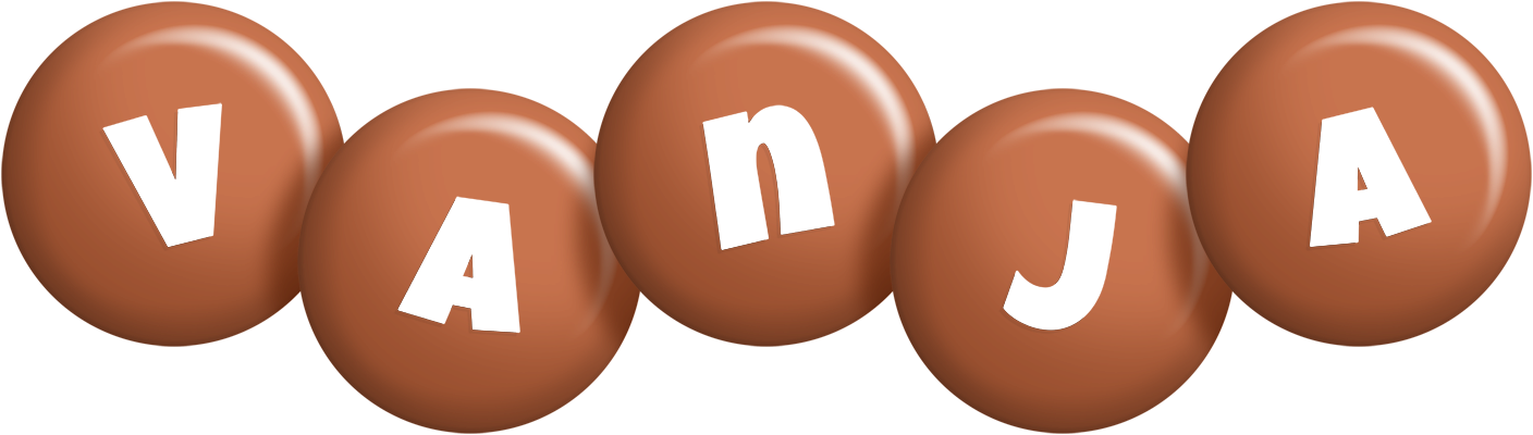 Vanja candy-brown logo