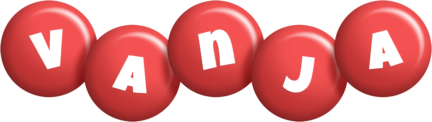 Vanja candy-red logo