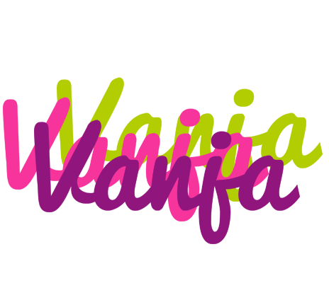 Vanja flowers logo