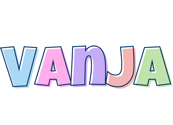 Vanja pastel logo
