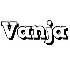 Vanja snowing logo