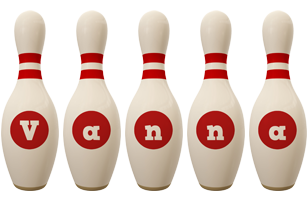 Vanna bowling-pin logo