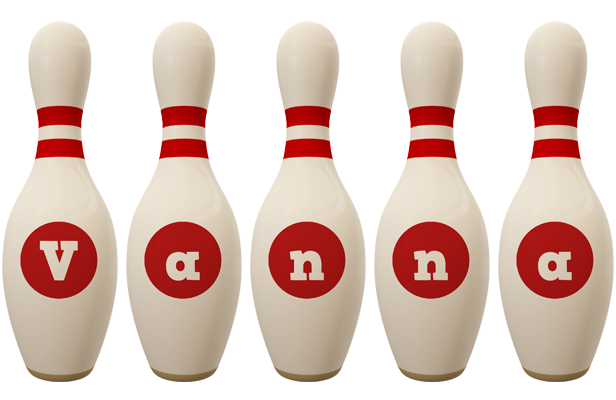 Vanna bowling-pin logo
