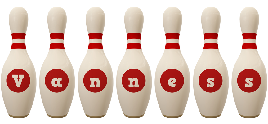 Vanness bowling-pin logo