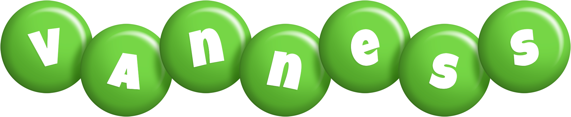 Vanness candy-green logo