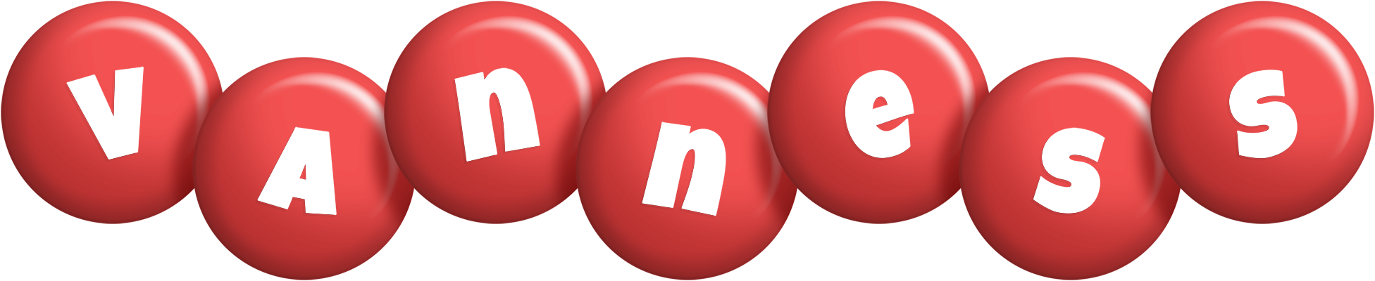 Vanness candy-red logo