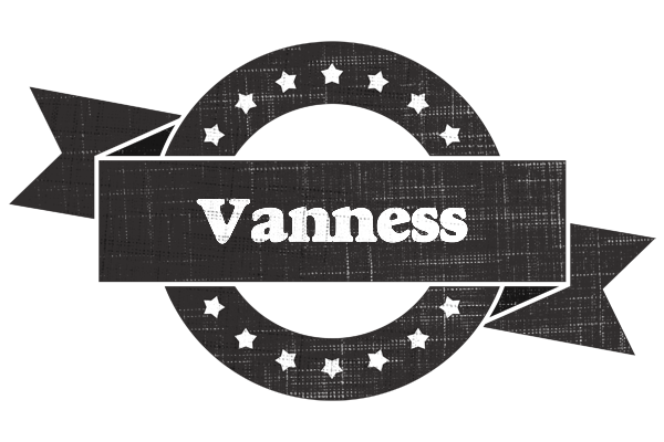 Vanness grunge logo