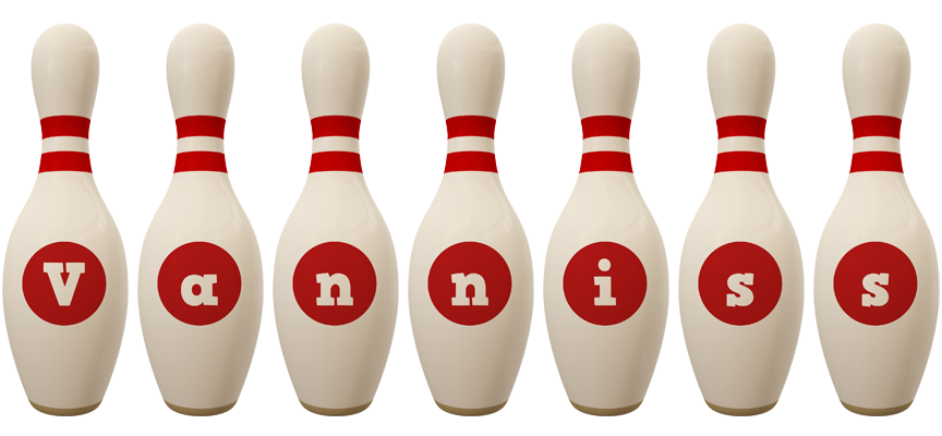 Vanniss bowling-pin logo
