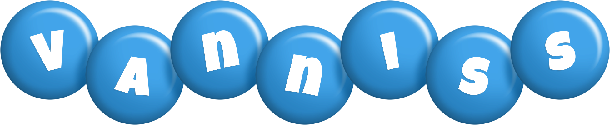 Vanniss candy-blue logo