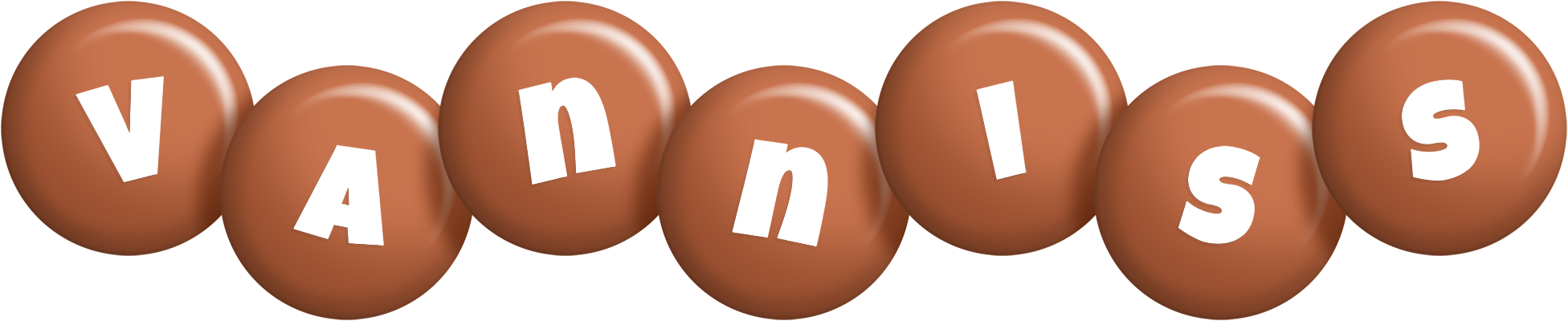 Vanniss candy-brown logo