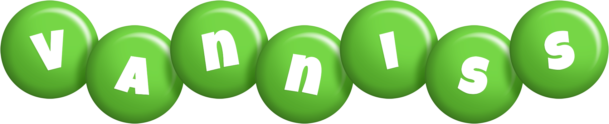 Vanniss candy-green logo