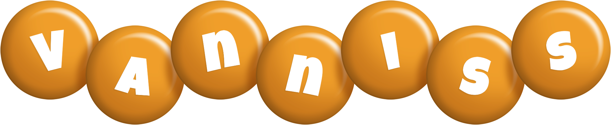Vanniss candy-orange logo