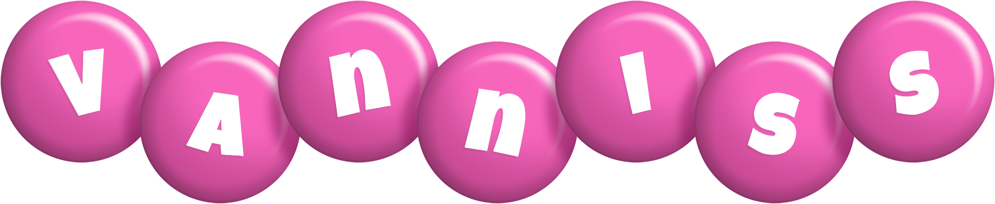 Vanniss candy-pink logo