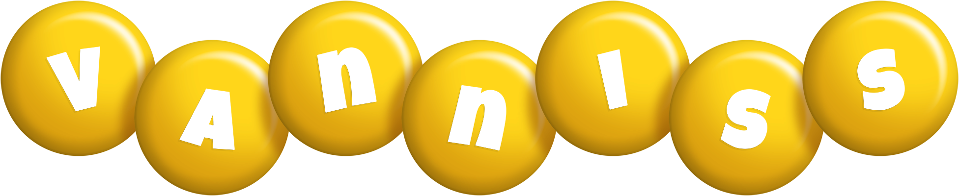 Vanniss candy-yellow logo