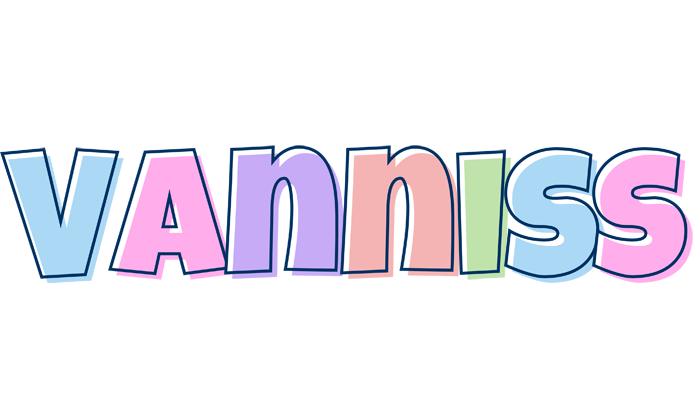 Vanniss pastel logo