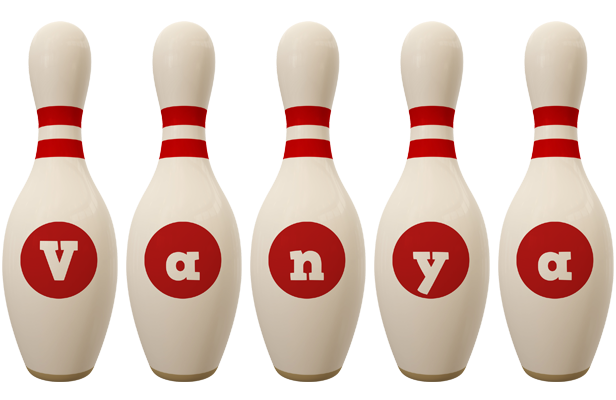 Vanya bowling-pin logo