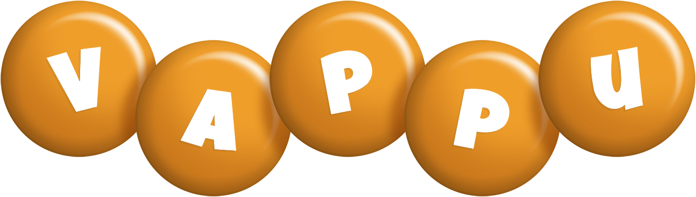 Vappu candy-orange logo