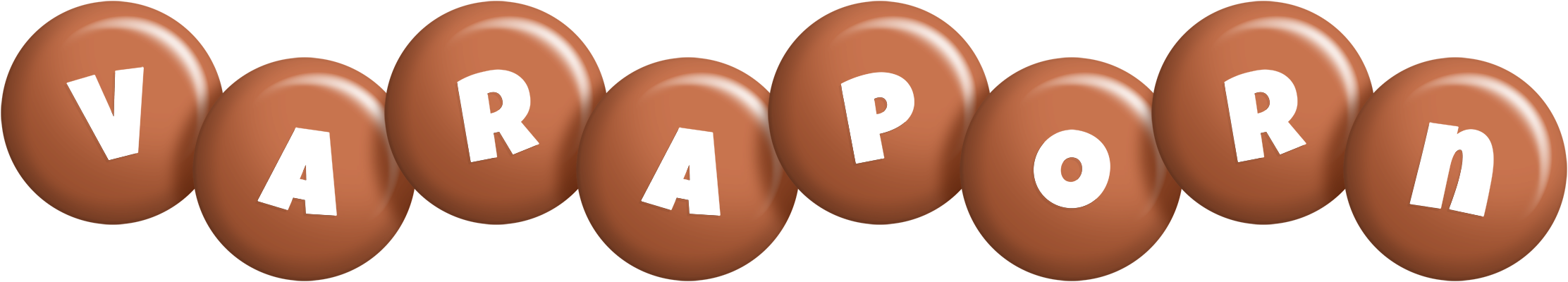 Varaporn candy-brown logo