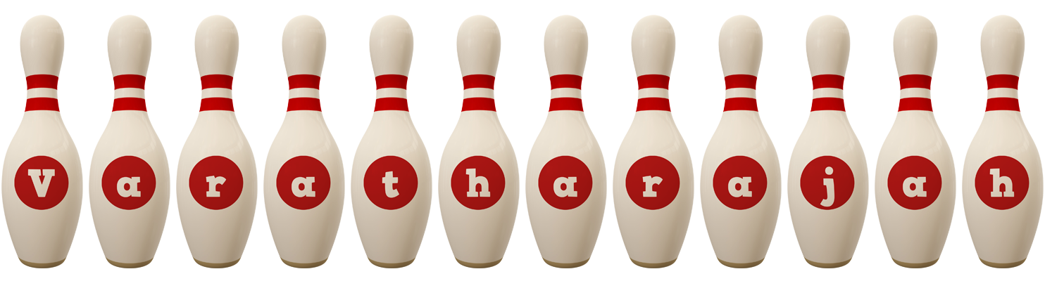 Varatharajah bowling-pin logo