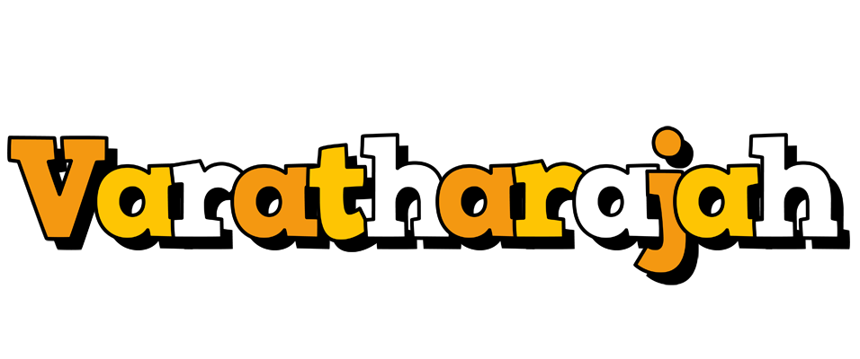 Varatharajah cartoon logo