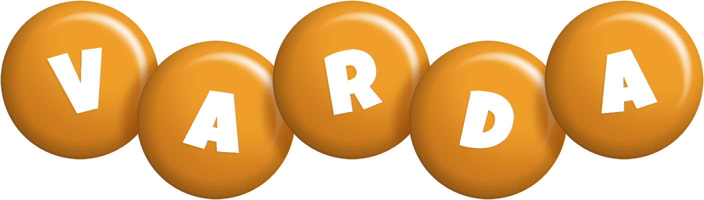Varda candy-orange logo