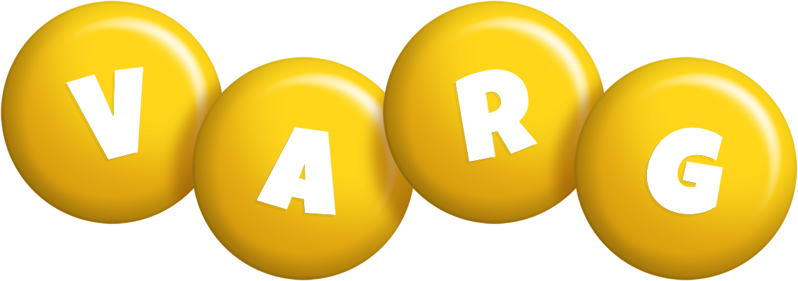 Varg candy-yellow logo
