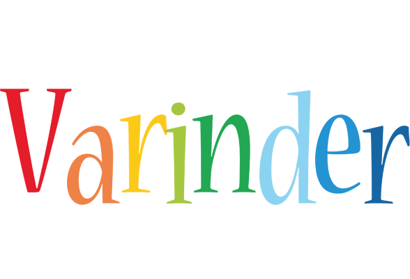 Varinder birthday logo