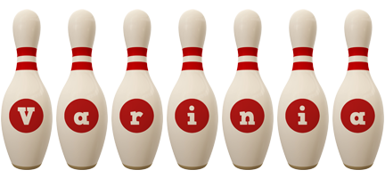 Varinia bowling-pin logo