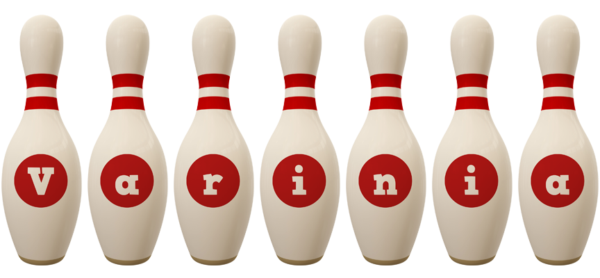 Varinia bowling-pin logo