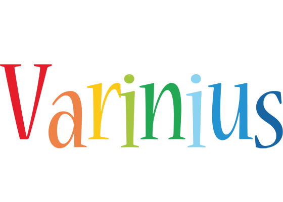 Varinius birthday logo