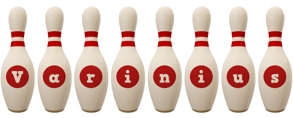 Varinius bowling-pin logo