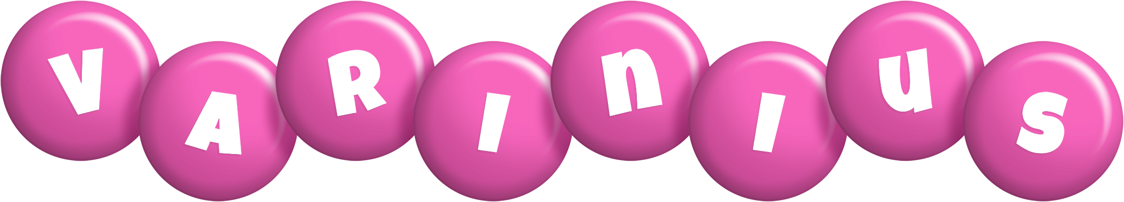Varinius candy-pink logo