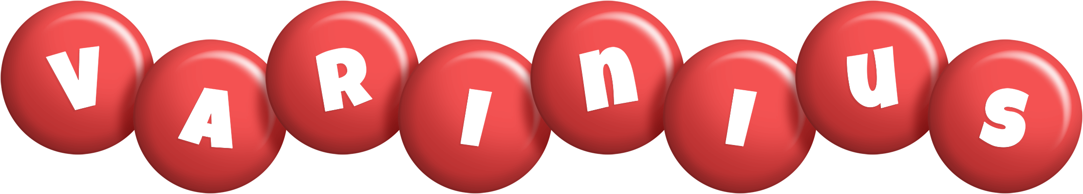 Varinius candy-red logo