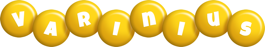 Varinius candy-yellow logo