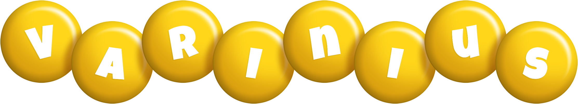 Varinius candy-yellow logo