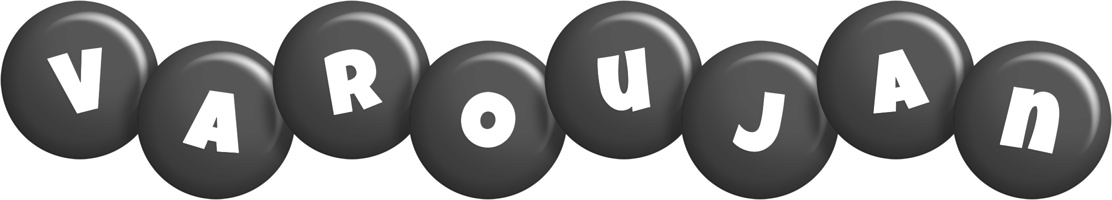 Varoujan candy-black logo