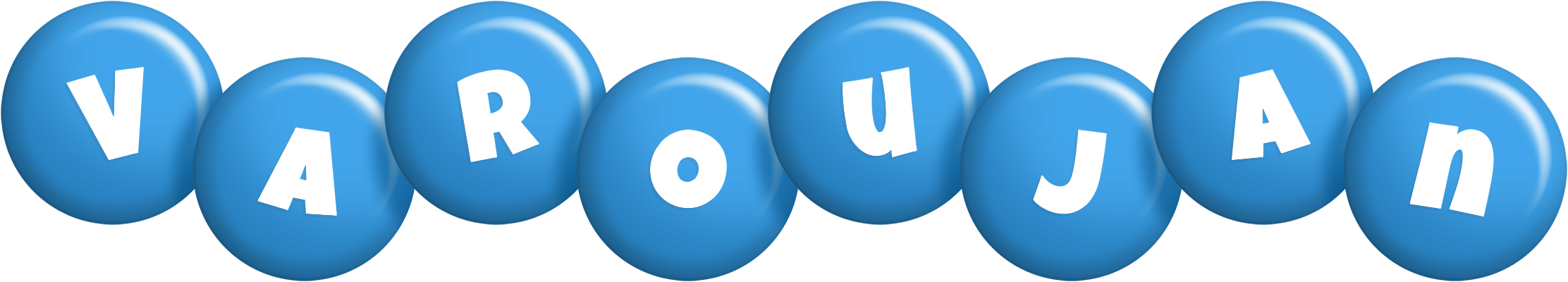 Varoujan candy-blue logo