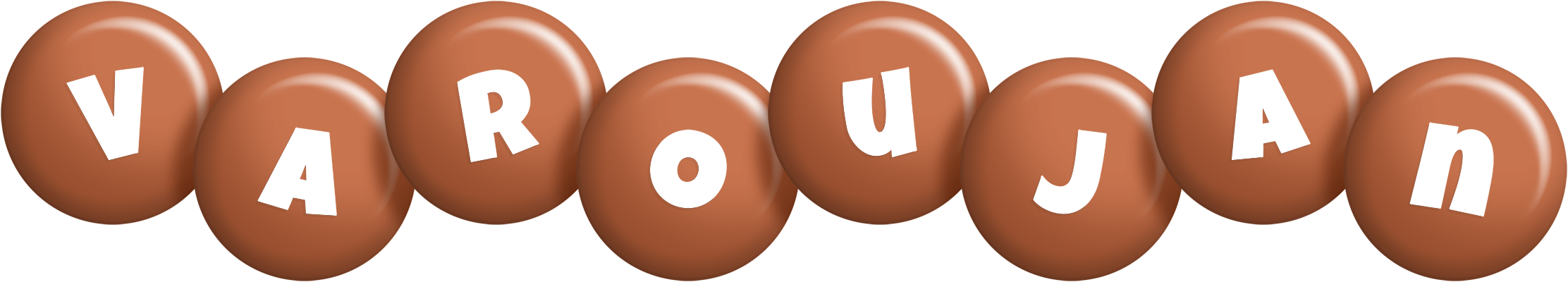 Varoujan candy-brown logo