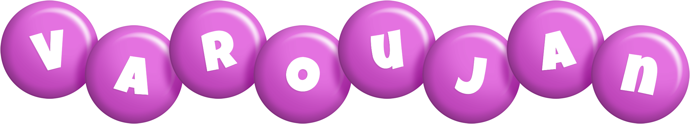 Varoujan candy-purple logo