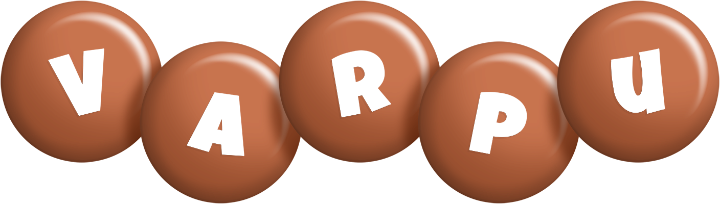 Varpu candy-brown logo