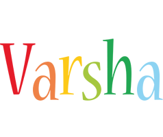 Varsha birthday logo