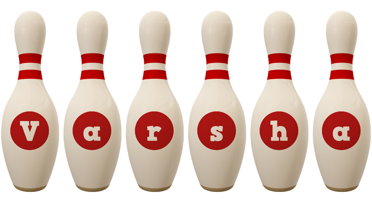 Varsha bowling-pin logo