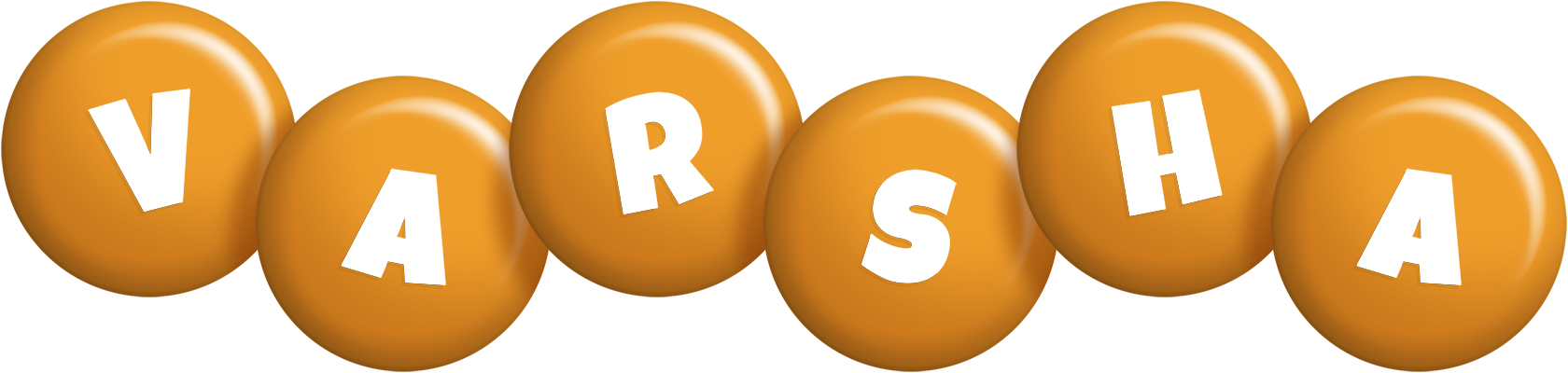 Varsha candy-orange logo