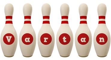 Vartan bowling-pin logo