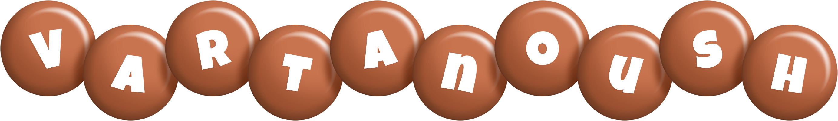 Vartanoush candy-brown logo
