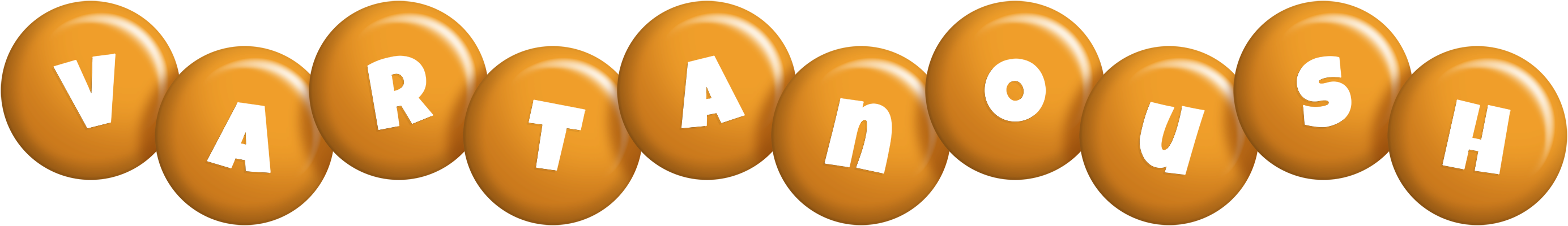 Vartanoush candy-orange logo